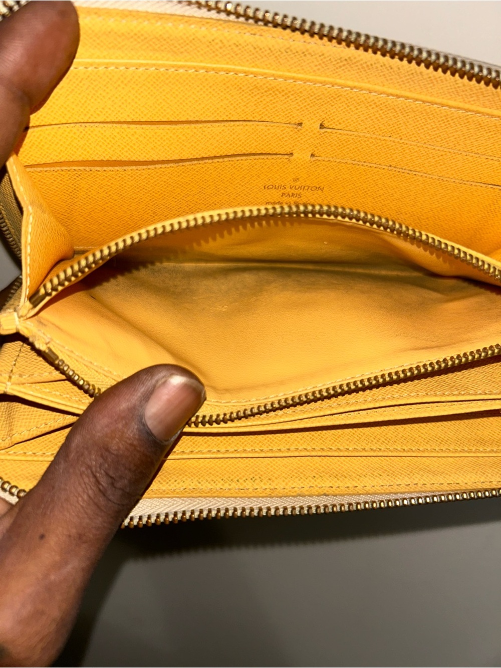 Louis Vuitton Yellow Interior Zip Pouch - Picture 3 of 8